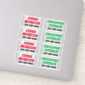 Boys Custom Name Phone Vinyl Decals Personalised