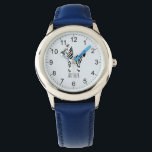 Boys Cute and Modern Safari Zebra & Name Kids Watch<br><div class="desc">This cute modern kids watch features a zebra cartoon,  and can be personalised with your boys name. With clear,  easily readable numbers,  this 'first' watch is great for kids or toddlers just starting out on learning the time. The perfect jungle safari themed design for your little one!</div>