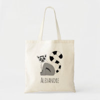 Boys Cute and Trendy Jungle Lemur and Name Kids