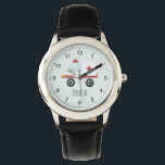 Boys Cute Blue Doctor Ambulance Kids Watch<br><div class="desc">This cute and modern kid's watch features an ambulance cartoon and a place for you to add your boy's name. Perfect for any child dreaming of being a doctor or paramedic! With clear numbers and a blue background, this watch is great for a little one learning to tell the time....</div>