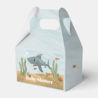 Boys Cute Blue Ocean Sea Shark Fish Baby Shower