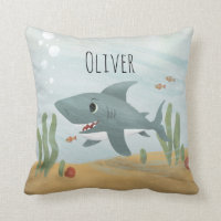 Boys Cute Blue Ocean Shark Kids