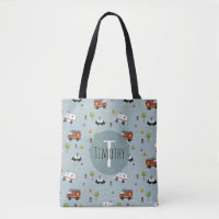 Boys Cute Blue Transport Pattern Kids