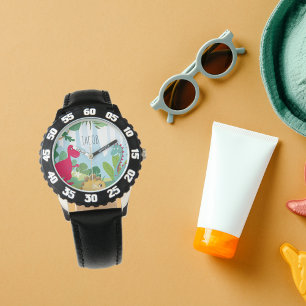 Boys Cute Dinosaur Kids Name Watch