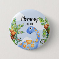 Boys Cute Jungle Dinosaur Mummy to Be Baby Shower