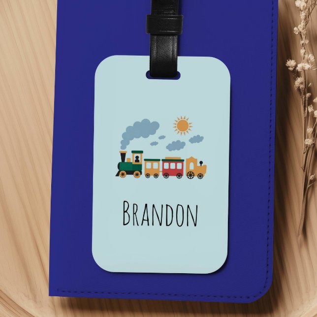 Boys Cute Train Kids Luggage Tag (Creator Uploaded)