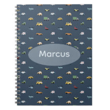 Boys Cute Transport Car Pattern monogram Kids