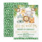 Boys Cute Wild One Safari 1st Birthday Invitation