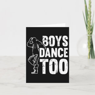 Boys Dance Too Cool Dancing Dancer Card