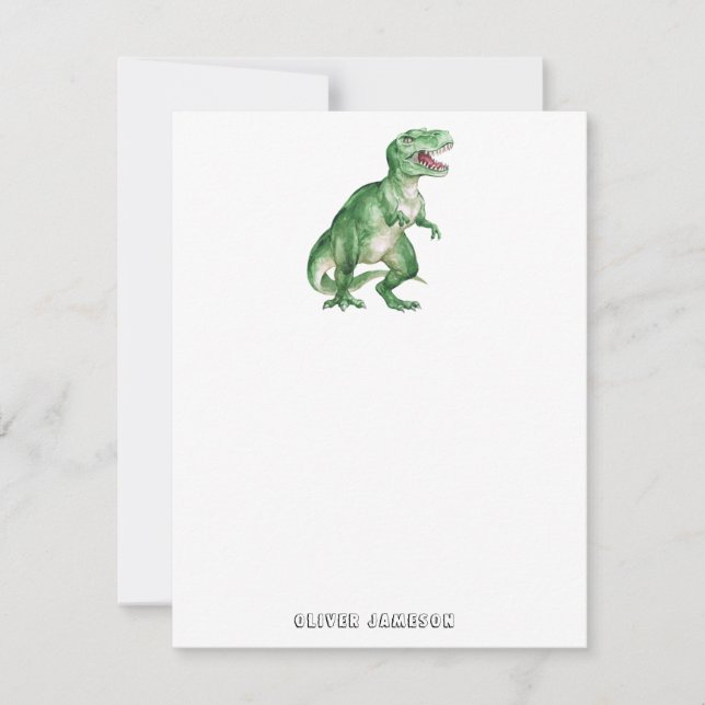 Boy's Dinosaur  Card (Front)