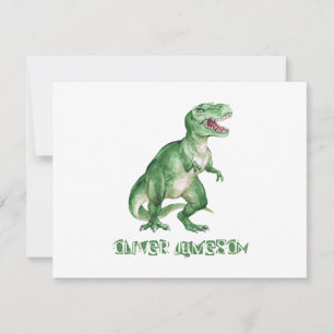 Boy's Dinosaur Note Card