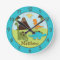 Boys Dinosaur Personalised Nursery Wall Clock