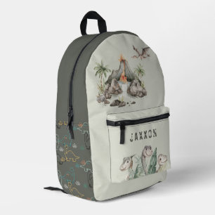 Boy's Dinosaur Personalized Printed Backpack