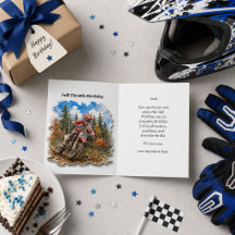 Boys Dirt Bike Motocross Racing Happy Birthday