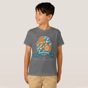 Boys Donovan name & meaning knights shield T-Shirt