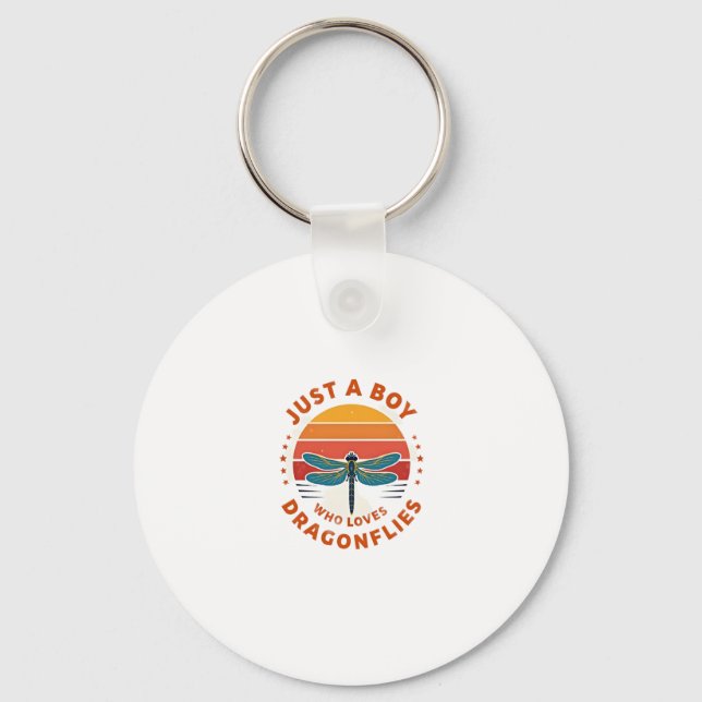 Boys Dragonfly Key Ring (Front)