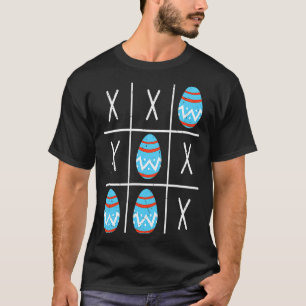 Boys Easter Eggs Tic Tac Toe Xo Xo 2023 Easter T-Shirt