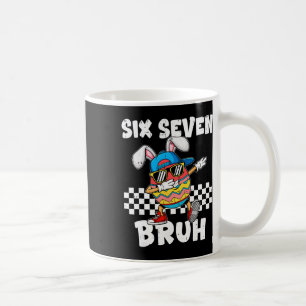 Boys Easter Funny Dabbing Bunny Bruh Six Seven 67 Coffee Mug