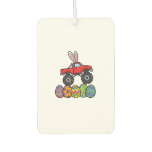 Boys Easter Monster Truck Happy Easter Day Eggs To Car Air Freshener