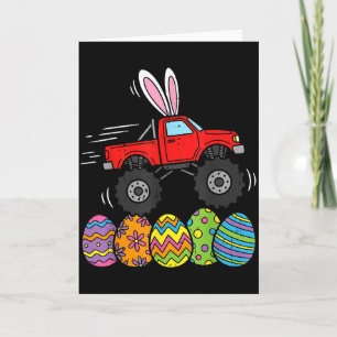 Boys Easter Monster Truck Happy Easter Day Eggs To Card
