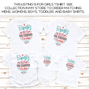 Boys Family Vacation Beach Summer Custom T-Shirt