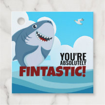 Boy's Fintastic Party Favour Tags