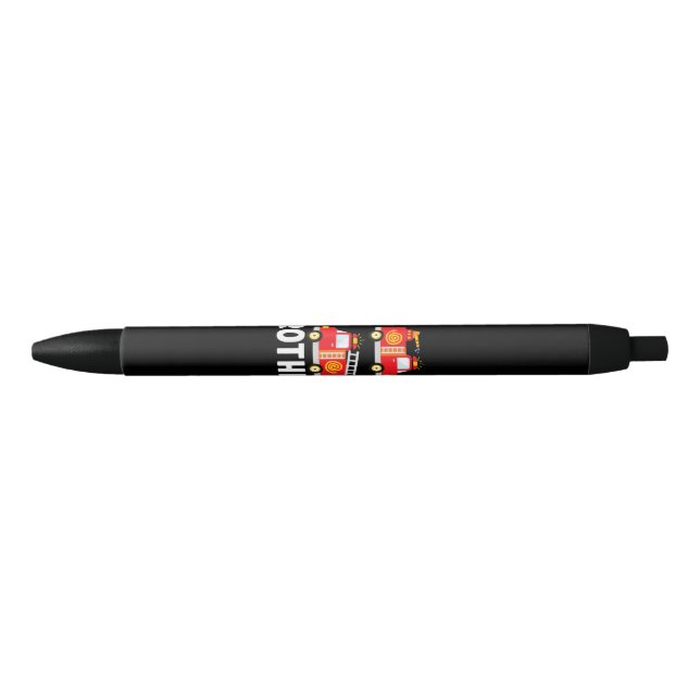 Boy's Fire Truck Fire Theme Big Brother Fire Engin Black Ink Pen (Front)