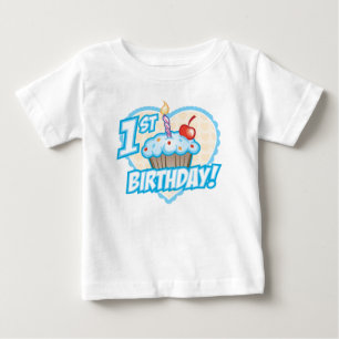 Boys First Birthday Cupcake T-Shirt