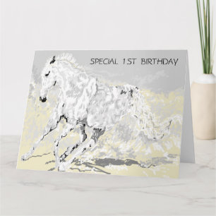 Boy's First Birthday Greeting Card