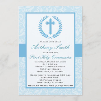 Boy's First Comunion Invitation
