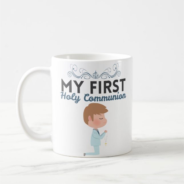 Boys First Holy Communion 2018 Coffee Mug (Left)
