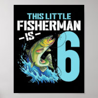 Boys Fishing Birthday Shirt 6 Year Old Boy Fisherm