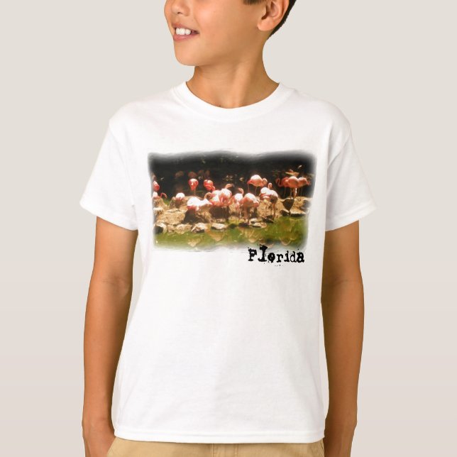 Boys Florida flamingo shirt (Front)