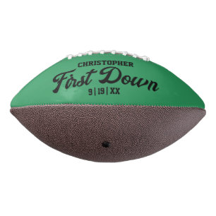 Boys Football Green Sports First Birthday Football American Football
