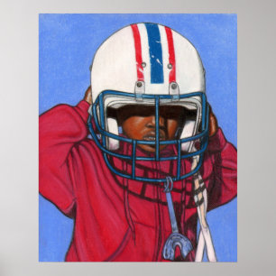 Boys Football Print / Poster ~ Ethnic ~ Sports