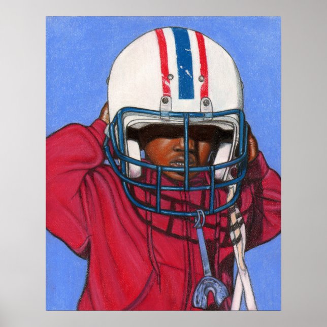 Boys Football Print / Poster ~ Ethnic ~ Sports (Front)