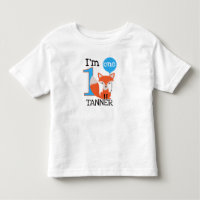 Boy's fox 1st Birthday T-shirt