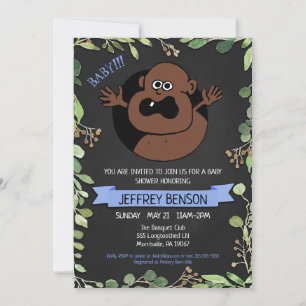 Boys Fun Baby Shower Invitation