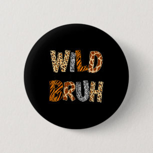 Boys funny wild animal about reading bruh book 6 cm round badge
