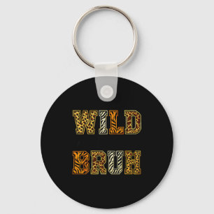 Boys funny wild animal about reading bruh book key ring
