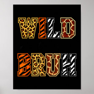Boys funny wild animal about reading bruh book poster