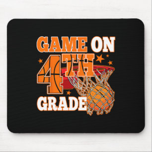 Boys Game On 4th Grade Basketball Back To School T Mouse Mat