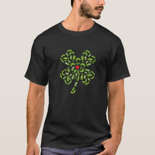 Boys Gamer Gift Game Shamrock St Patricks Day Iris T-Shirt