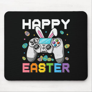 Boys Gamer Happy Easter Day Video Games Bunny Gami Mouse Mat