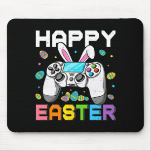 Boys gamer happy easter day video games bunny gami mouse mat