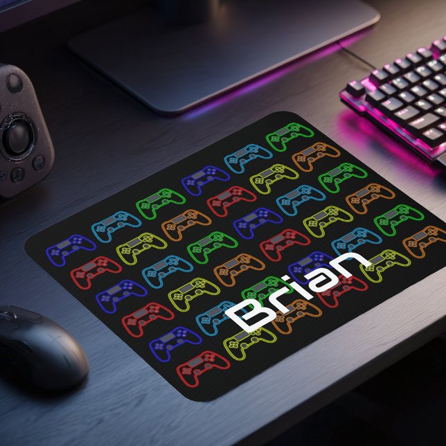 Boys Gaming Controller Pattern Personalised Mouse  Mouse Mat (Creator Uploaded)