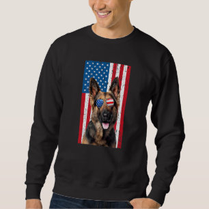 Boys German Shepherd For Men Kids GSP Dog Face Ame Sweatshirt