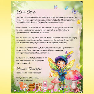 Boys Get Well Soon Fairy Letter – Personalized