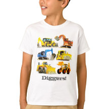 Boys Giant Construction Diggers and Excavators