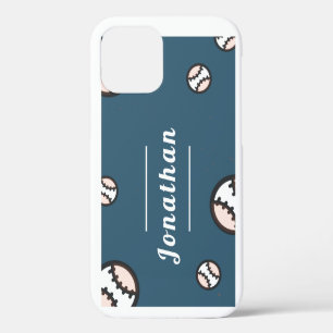 Boys Girls Baseball Personalised Players Name Team iPhone 12 Case